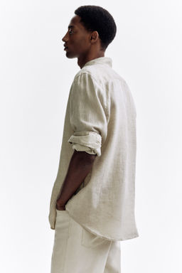 Camisa de lino Regular Fit - H&m фото 5