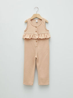 Bisiklet Yaka Basic K?z Bebek Tulum