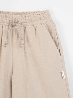 Брюки палаццо хлопковые Песок - Bungly фото 3