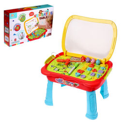 Развивающий столик Играй и учись, цвет красный