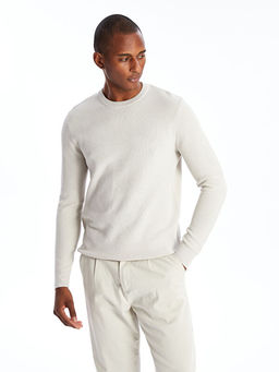 Bisiklet Yaka Erkek Triko Kazak