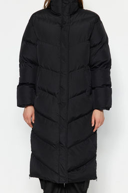 TRENDYOLMILLA Bej Regular Yandan Fermuar Detayl? Su Itici Uzun Sisme Mont TWOAW24MO00049 фото 5