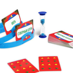 Новогодняя настольная игра Новый год: Кто Я?, 70 карт, 6 ободков, 7+ - Лас играс фото 4