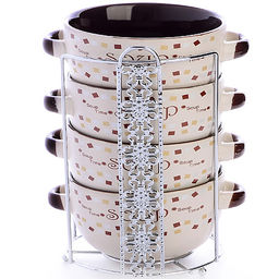 23125 Набор супниц 4 пр на мет подс 520мл LR (х6) - Mayer&boch фото 2