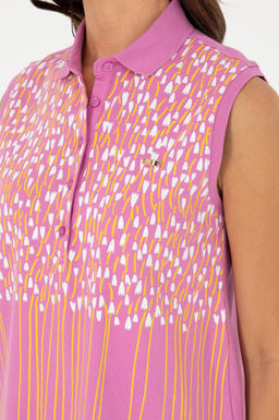 Женская фиолетовая футболка Неожиданная скидка в корзине - U.s. polo assn фото 7