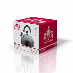 Чайник из нержавеющей стали Backman 2,5л, нержавеющая сталь, индукционное дно, внешнее антипригарное цветное покрытие градиент, подвижная комбинированная ручка, Darren (Китай) Подходит для всех видов плит, включая индукционную! - Домашняя мода фото 2