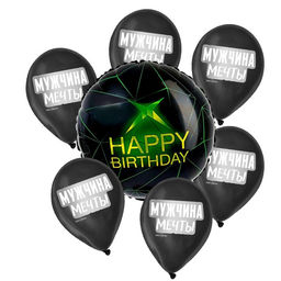 Набор воздушных шаров «Мужчина мечты», фольга, латекс, 7 шт.