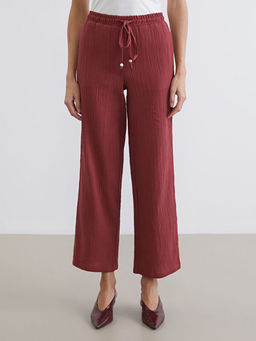 Beli Lastikli Dokulu M?slin Kad?n Pantolon