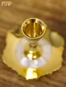Подсвечник № П5212/4 на 1 свечу с перламутр. 2шт/уп - Ганг фото 4