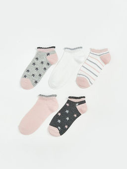 Desenli K?z ?ocuk Patik ?orap 5li