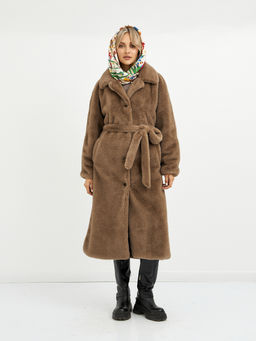 Шуба женская с поясом - Glenfield фото 8