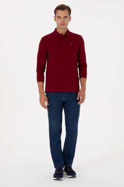 Erkek Bordo Basic Sweatshirt Sepette S_rpriz _ndirim - U.s. polo assn фото 4
