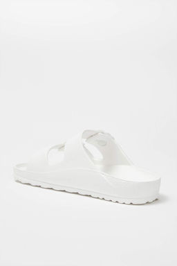 Beyaz Cift Bantl? Eva Hafif Taban Kad?n Terlik TAKSS25TE00065 - Trendyolmilla фото 4