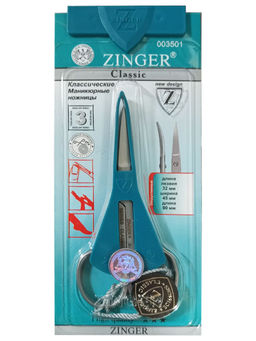 ZINGER Ножницы B-116-D-FD-SH маникюрные ручная заточка
