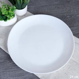 Тарелка 240 мм БЕЛАЯ Евро/Дэй (WHITE) арт. FLY100, YGP-95, LQP95/6, FLYGP95 (727557, 730034, 743711)