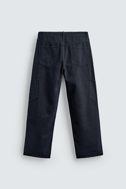 PANTAL?N CARGO STRAIGHT FIT / Marino oscuro - Zara фото 9
