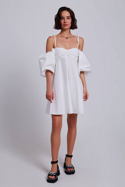 Платье-мини с объёмными рукавами - Incity фото 6