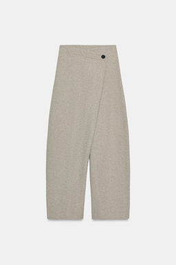WRAPOVER TROUSERS WITH BUTTON
