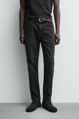 JEANS SLIM FIT B?SICO / Carb?n - Zara фото 11