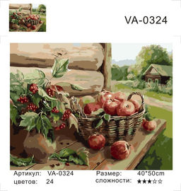 Картина по номерам на холсте и подрамнике 40х50 см