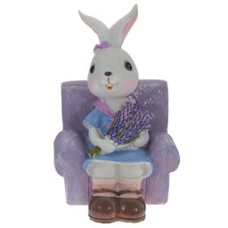 Фигурка декоративная "Заяц", L9 W9 H13 см, 2в.