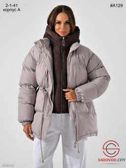 Зимняя куртка, дутая, тёплая, с капюшоном - Bruno фото 2