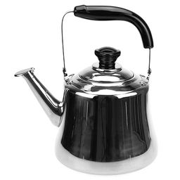 "Сосново" Чайник из нержавеющей стали 1,5л, д15см h16,5см, с ситечком, со встроенным в крышку свистком, подвижная бакелитовая ручка, цветная коробка (Китай)