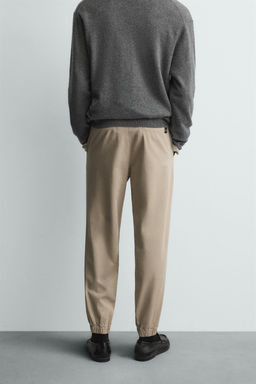 PANTAL?N CINTURA JOGGER SLIM FIT / Beige - Zara фото 3