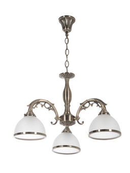 Люстра ЭкономСвет 72702/3A, 3×40 Вт, E27, 56×56×32-70 см, бронзовая