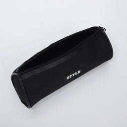 Косметичка-пенал на молнии школьная, чёрная - Simaland фото 3