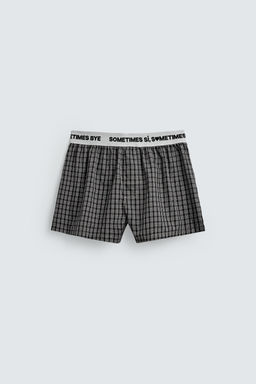 POPLIN JACQUARD WAIST BOXERS - Zara фото 6