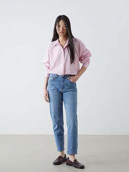 Mom Fit Kad?n Jean Pantolon