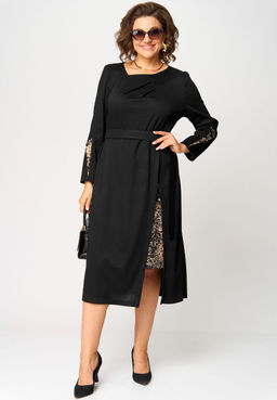 Платье EVA GRANT 7220Б принт капучино