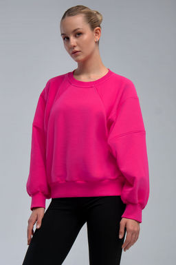 Арт. 15110/2 Свитшот женский укороченный one size (42-50) Цвет:фуксия - Калинка фото 5