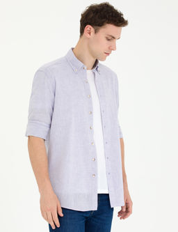 Lila Regular Fit Uzun Kollu G_mlek