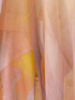 Большой, мягкий, тонкий и очень нежный двусторонний палантин с рисунком в стиле арт-деко - Tantino фото 4