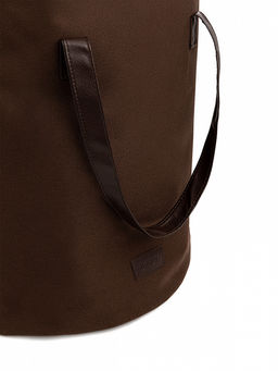 Корзина для белья 35x35x47 какао хлопок, полиэстер - Denastia фото 5