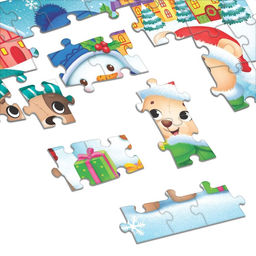 Цена за 4 шт. Пазл детский «Скоро Новый год», 54 элемента
