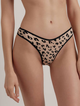 CONTE MIX&MATCH LBR 2509 Трусы женские beige-black leo