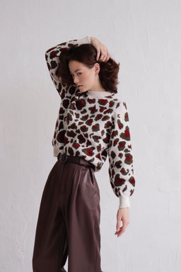 10046 Джемпер леопардовый - Martichelli фото 3