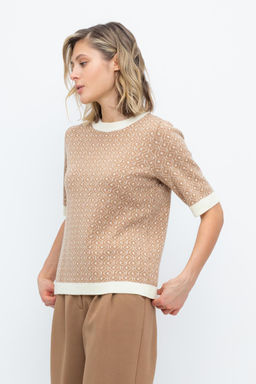 ЕВ 30174/ш/песочный джемпер жен