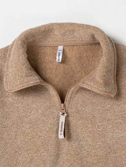 Олимпийка флисовая Бежевый меланж 7+ - Bungly фото 6