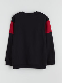 Bisiklet Yaka Galatasaray Bask?l? Erkek ?ocuk Sweatshirt