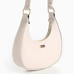 Сумка женская из искусственной кожи, 22×23×6 см, бежевая