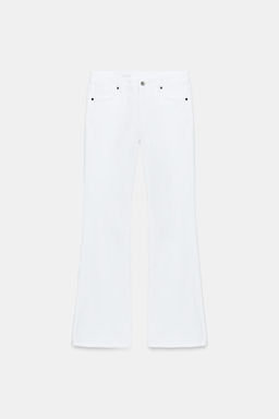 JEANS TRF BOOTCUT TIRO BAJO / Blanco - Zara фото 7