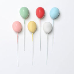 Набор топперов для торта Шарики, 6 шт, цвет МИКС - Simaland фото 4