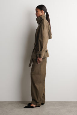 GABARDINA CORTA DE ALGOD?N CON CINTUR?N - H&m фото 6