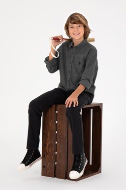 Черные джинсовые брюки для мальчика Неожиданная скидка в корзине - U.s. polo assn фото 6