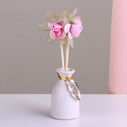 Набор подарочный с диффузором Ваза с цветком шоколад, Богатство Аромата фото 6