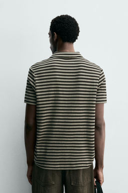 POLO RELAXED FIT ESTRUCTURA / rayas - Zara фото 3